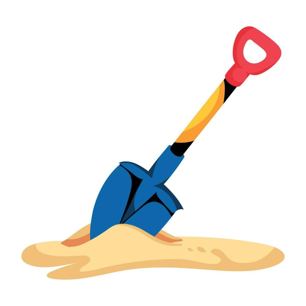 Trendy Digging Shovel vector