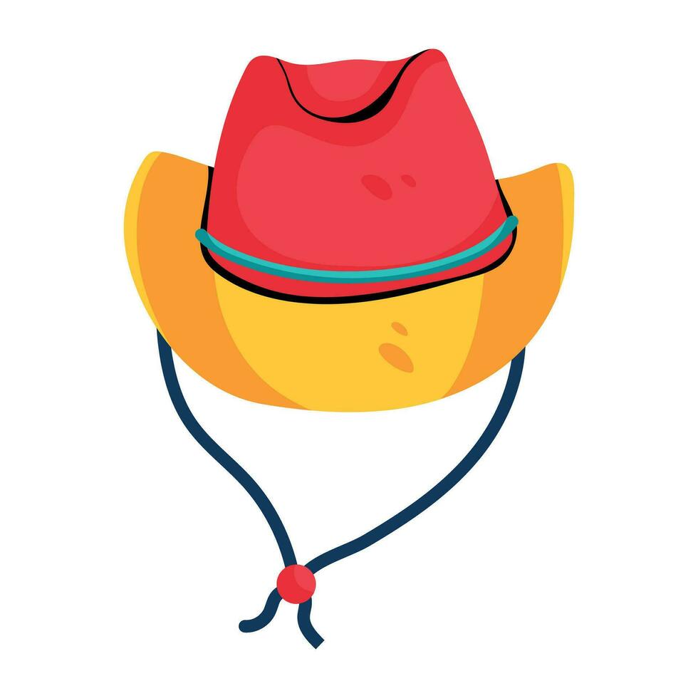 Trendy Straw Hat vector