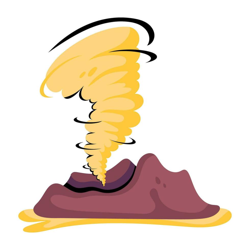 Trendy Desert Sandstorm vector