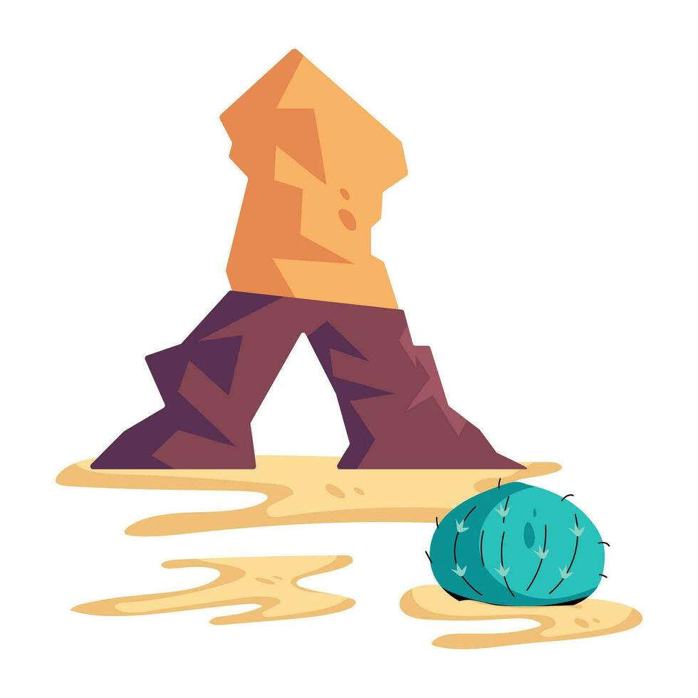 Trendy Desert Formation vector