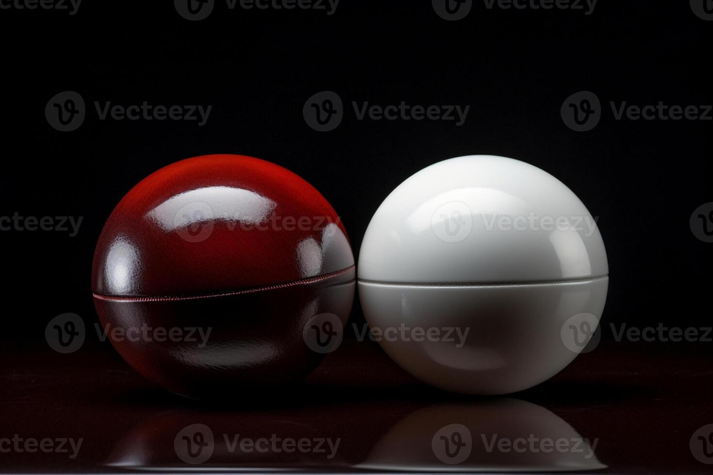 AI Generated White blank void grayscale abstract round gloss ball varnish vacant sheen luster grey polish glossiness background unoccupied sphere circle clear photo