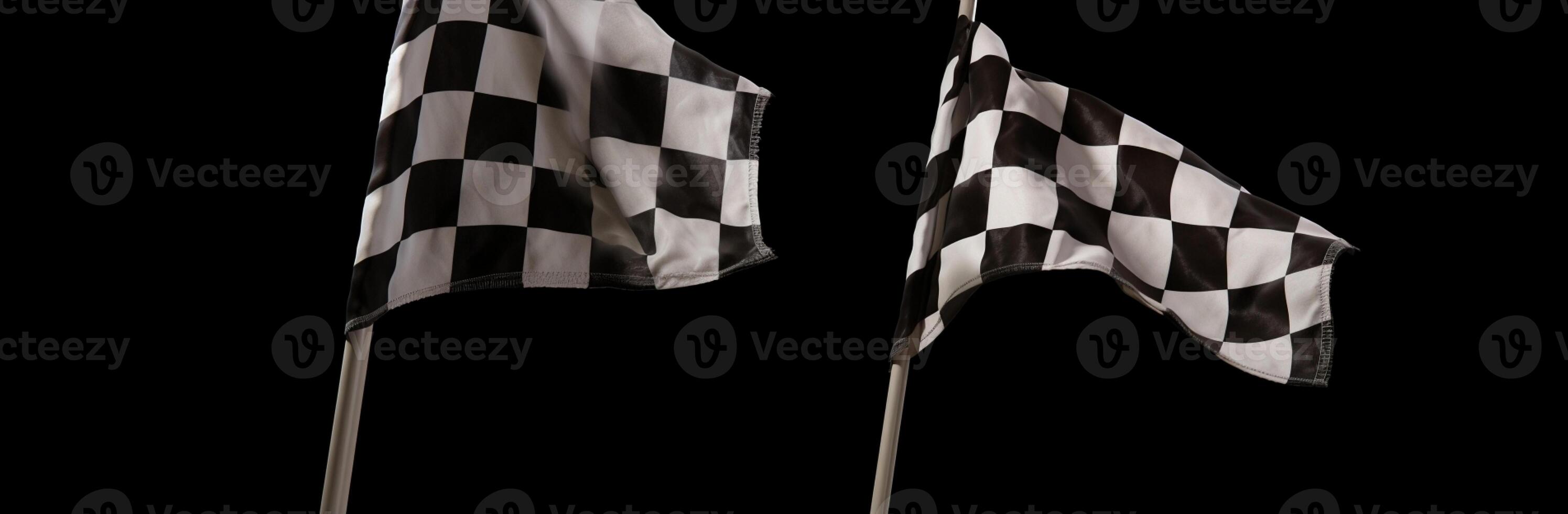 AI Generated Checker line speed flag symbol success victory wind competition white black rally start car sport race finish pattern sky photo