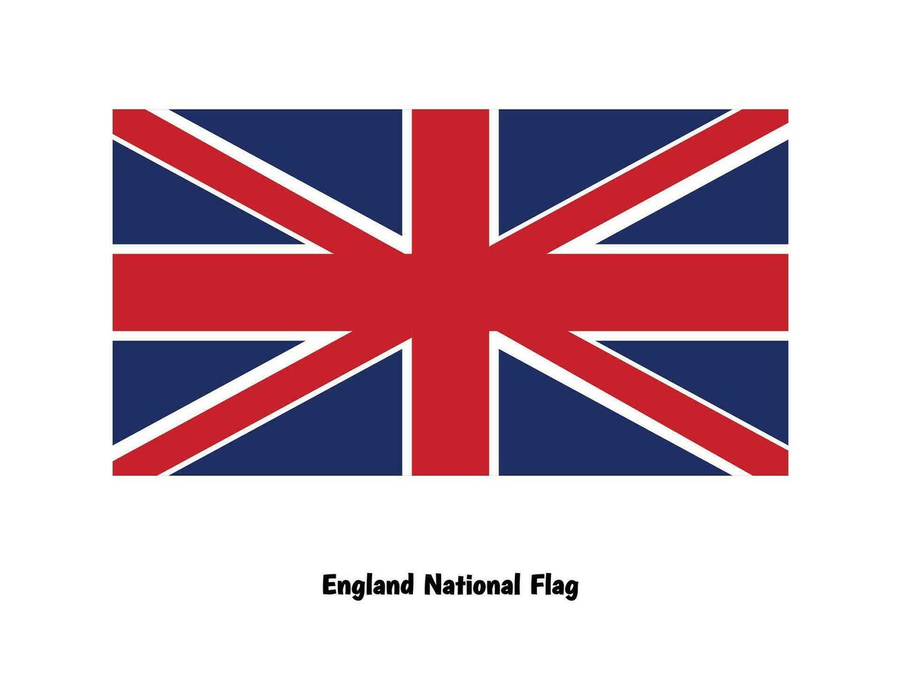 England National flag vector illustration