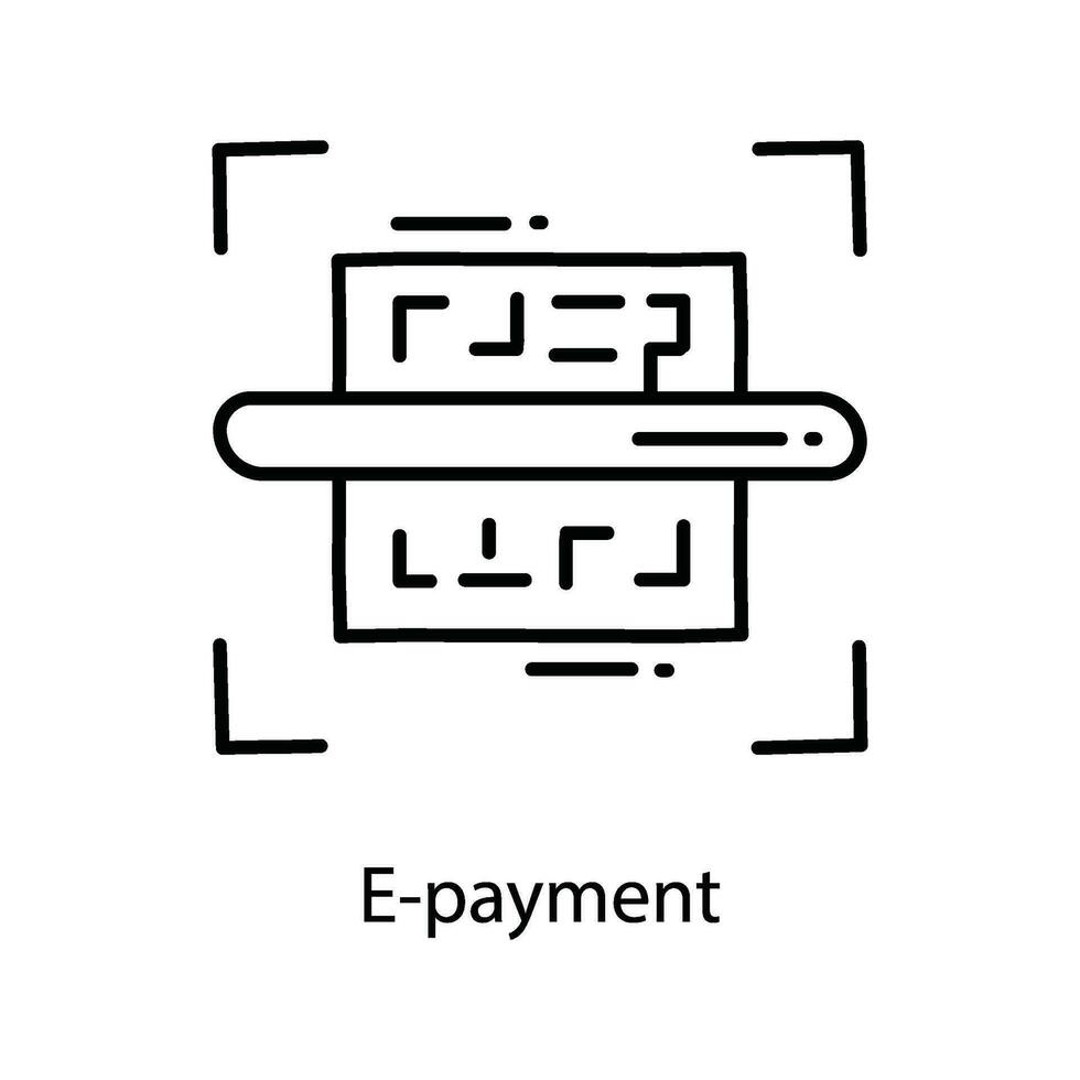 E-payment doodle Icon Design illustration. Marketing Symbol on White background EPS 10 File vector