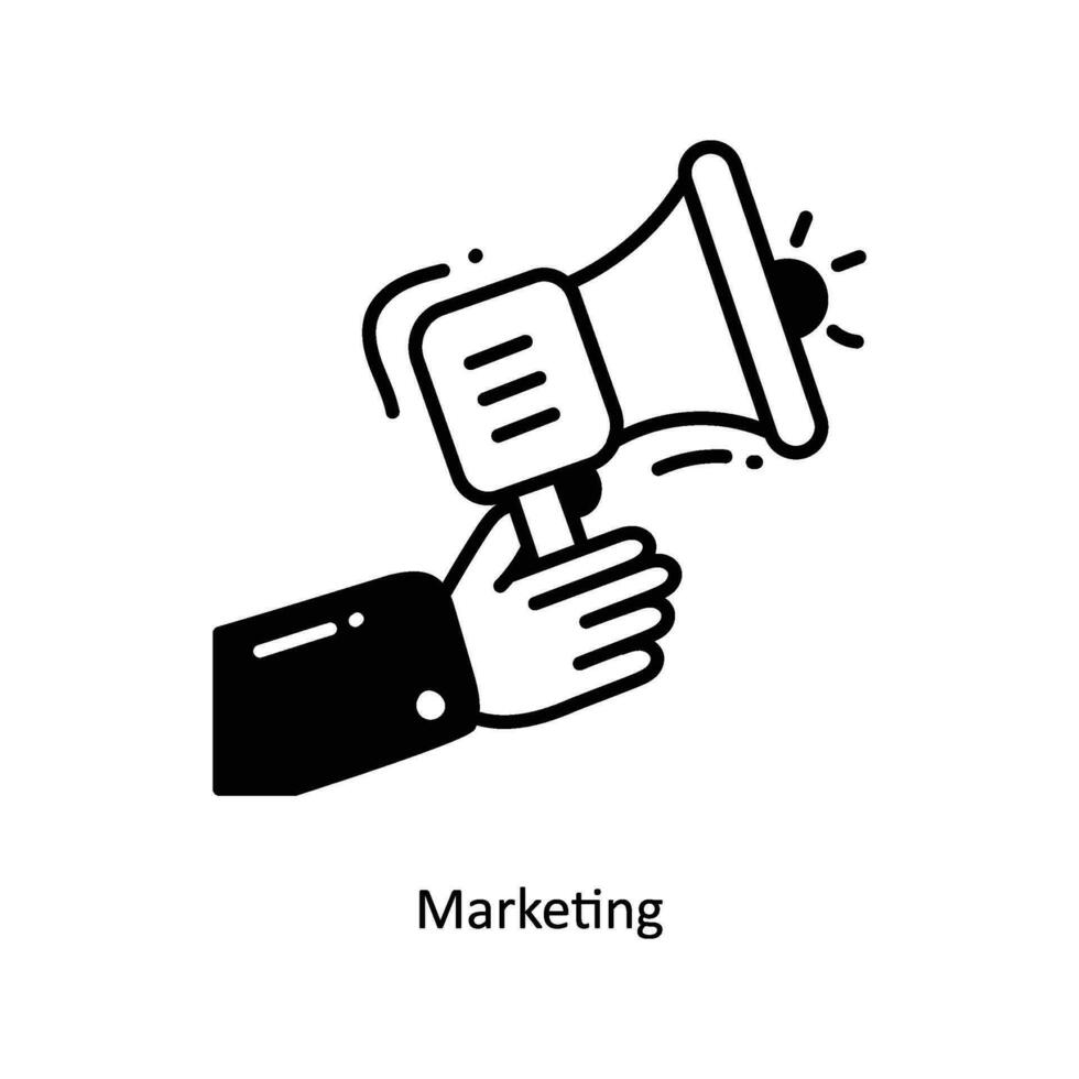 Marketing doodle Icon Design illustration. Startup Symbol on White background EPS 10 File vector