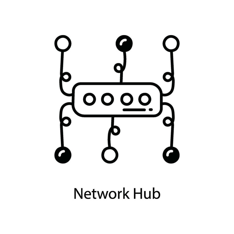 red cubo garabatear icono diseño ilustración. redes símbolo en blanco antecedentes eps 10 archivo vector
