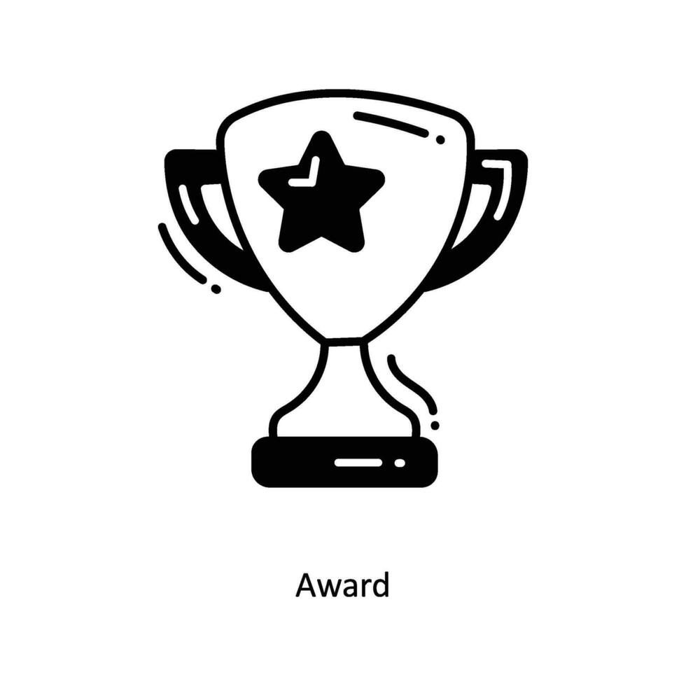 Award doodle Icon Design illustration. Startup Symbol on White background EPS 10 File vector