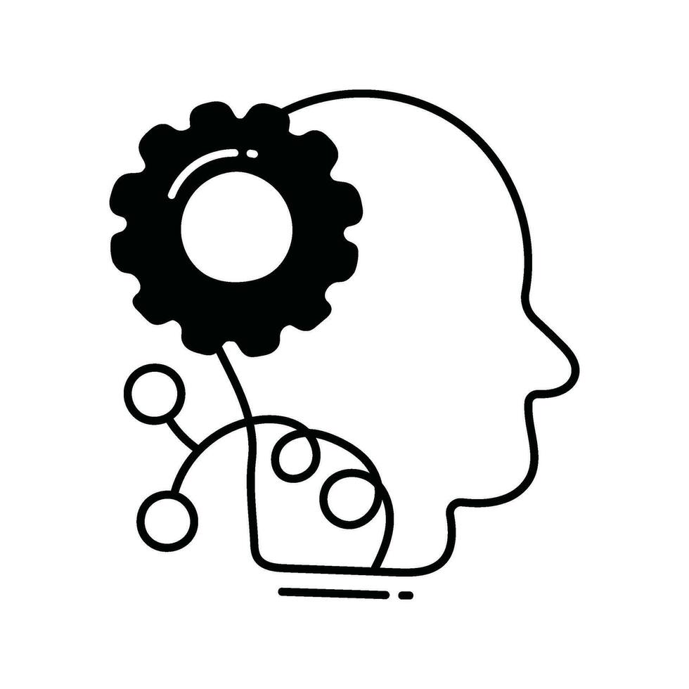 Learning skills doodle Icon Design illustration. Science and Technology Symbol on White background EPS 10 File vector