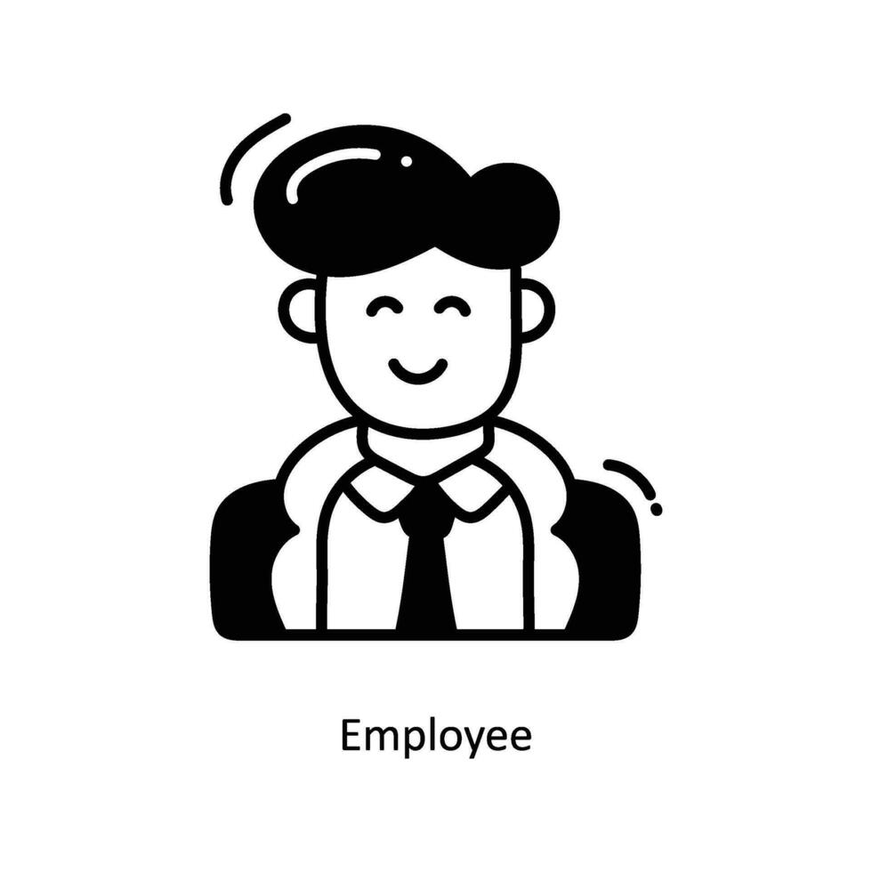 Employee doodle Icon Design illustration. Startup Symbol on White background EPS 10 File vector