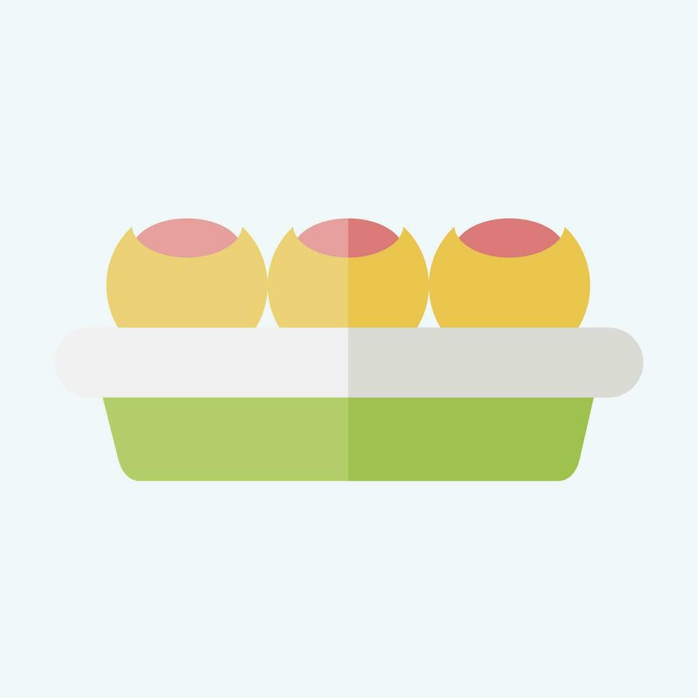 Icon Golgappa. related to India symbol. flat style. simple design editable. simple illustration vector