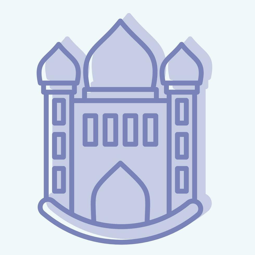 Icon Mosque. related to Icon Building symbol. two tone style. simple design editable. simple illustration vector