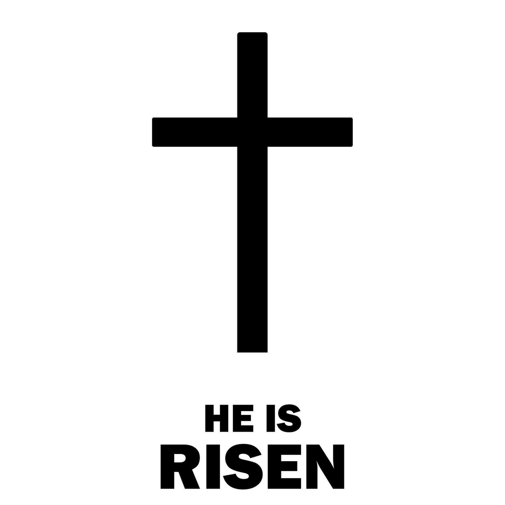 He is risen. Easter. Jesus Christ has risen. Resurrection of Jesus
