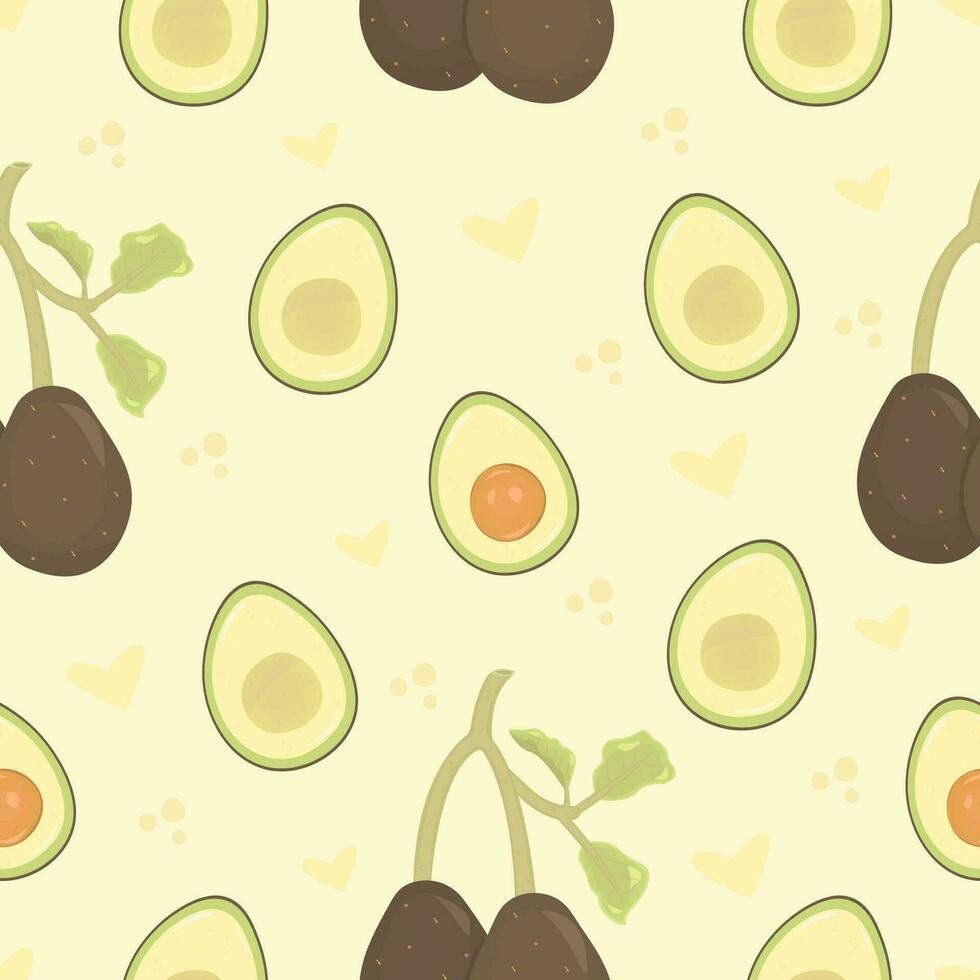 color aguacate sin costura patrón, ligero vector antecedentes