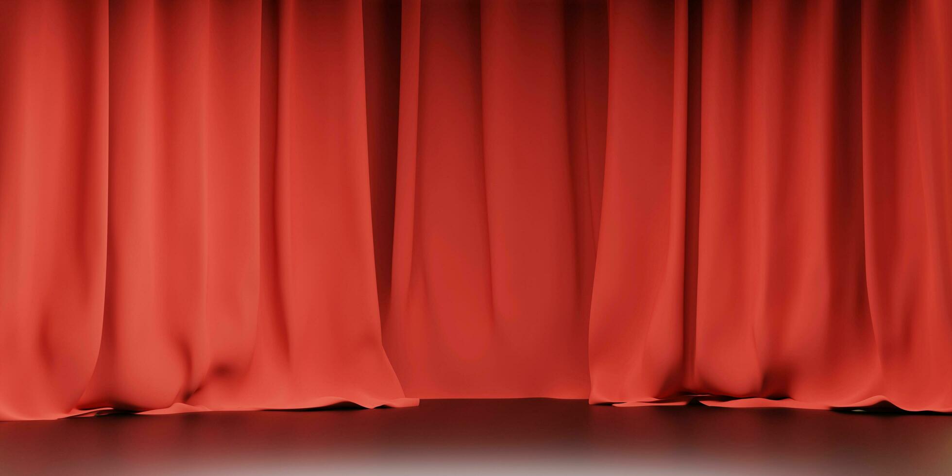 stage backdrop stage curtain product display scene scene show floor display showroom 3D illustration photo