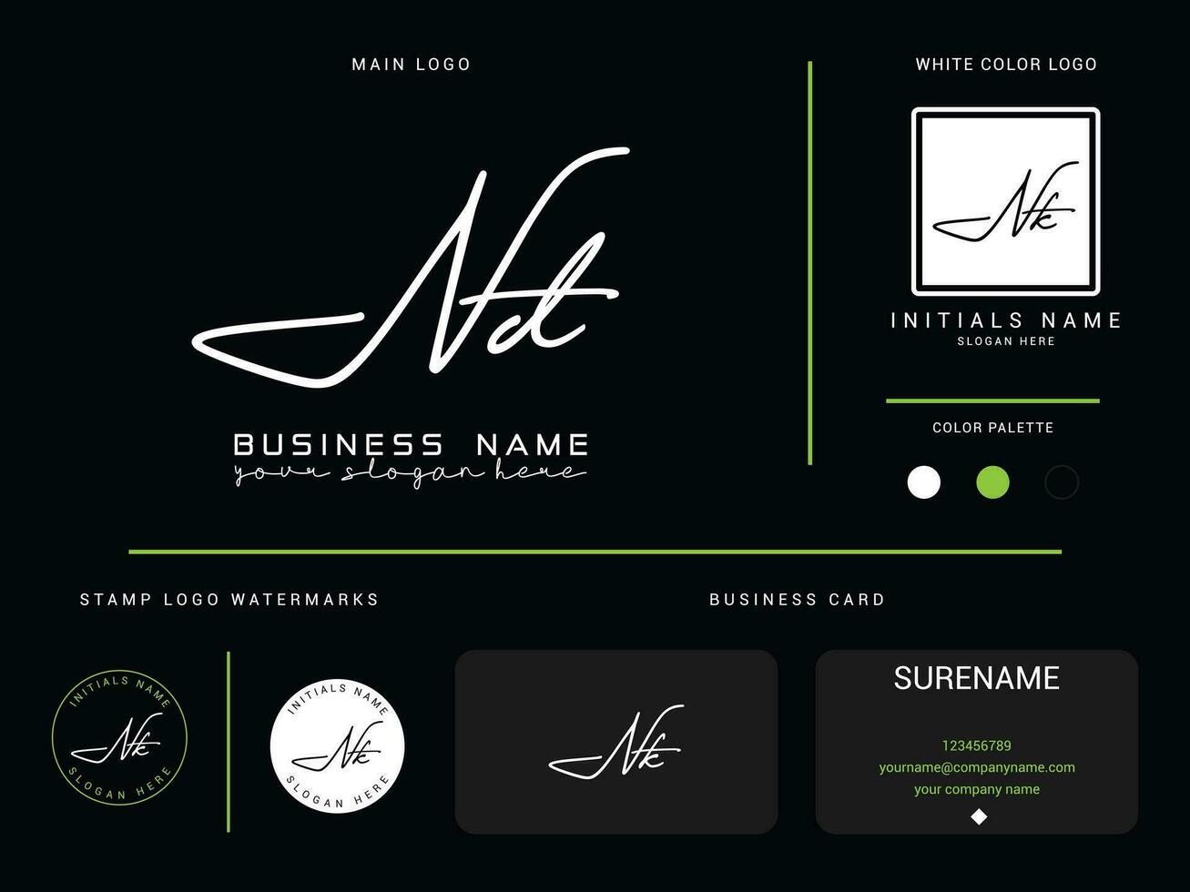 Initial Nd Logo Icon, Luxury ND Modern Minimalist Logo And Presentation vector