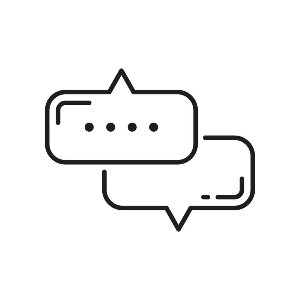 Speech bubble memo dialog balloon chat bubble icon vector