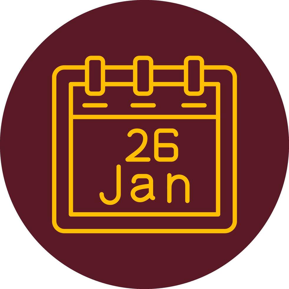 January 26 Vector Icon