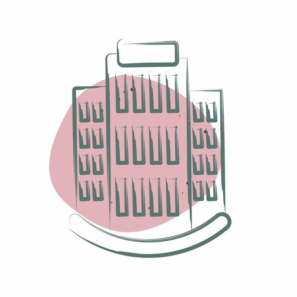 Icon Apartments. related to Icon Building symbol. Color Spot Style. simple design editable. simple illustration vector
