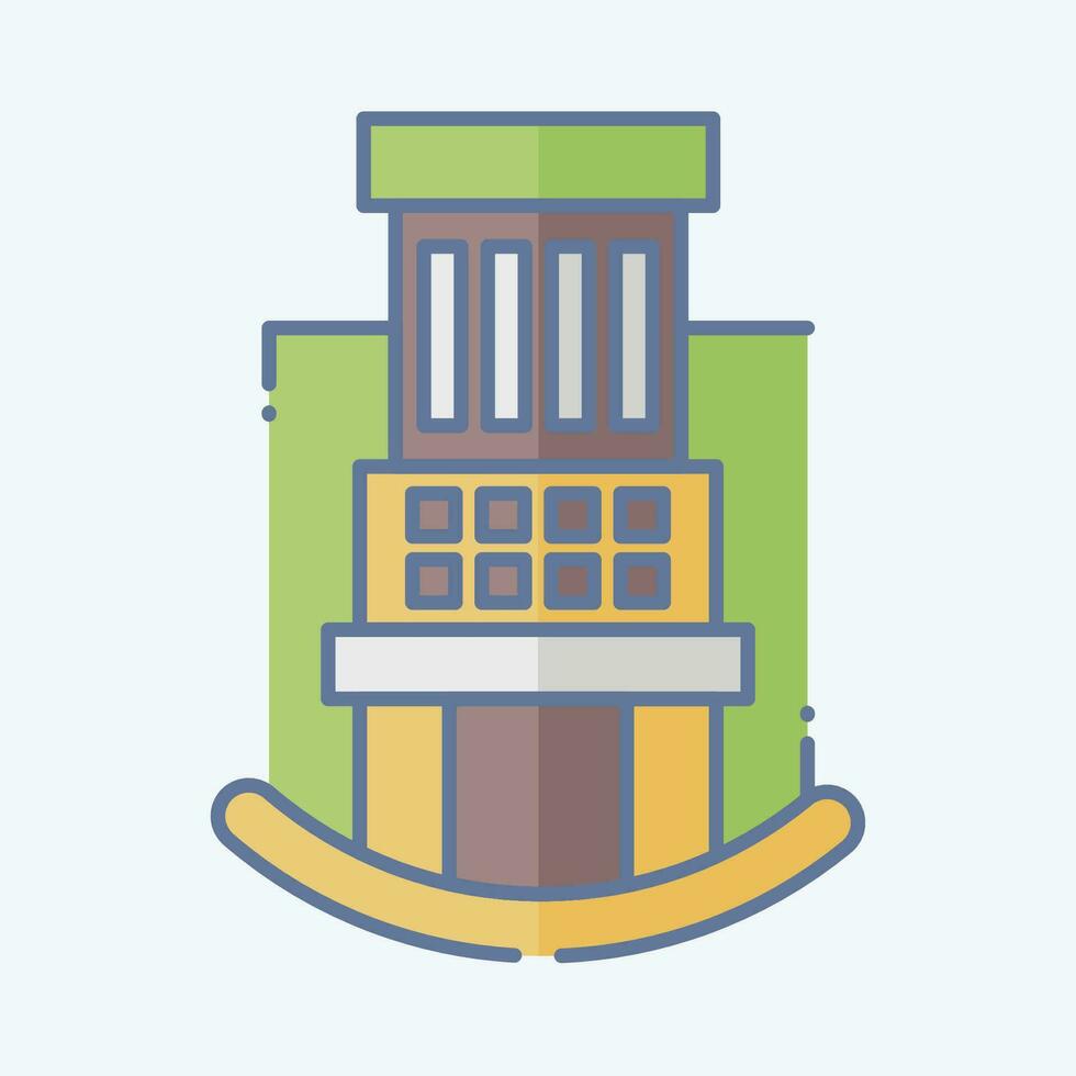 Icon Hospital. related to Icon Building symbol. doodle style. simple design editable. simple illustration vector