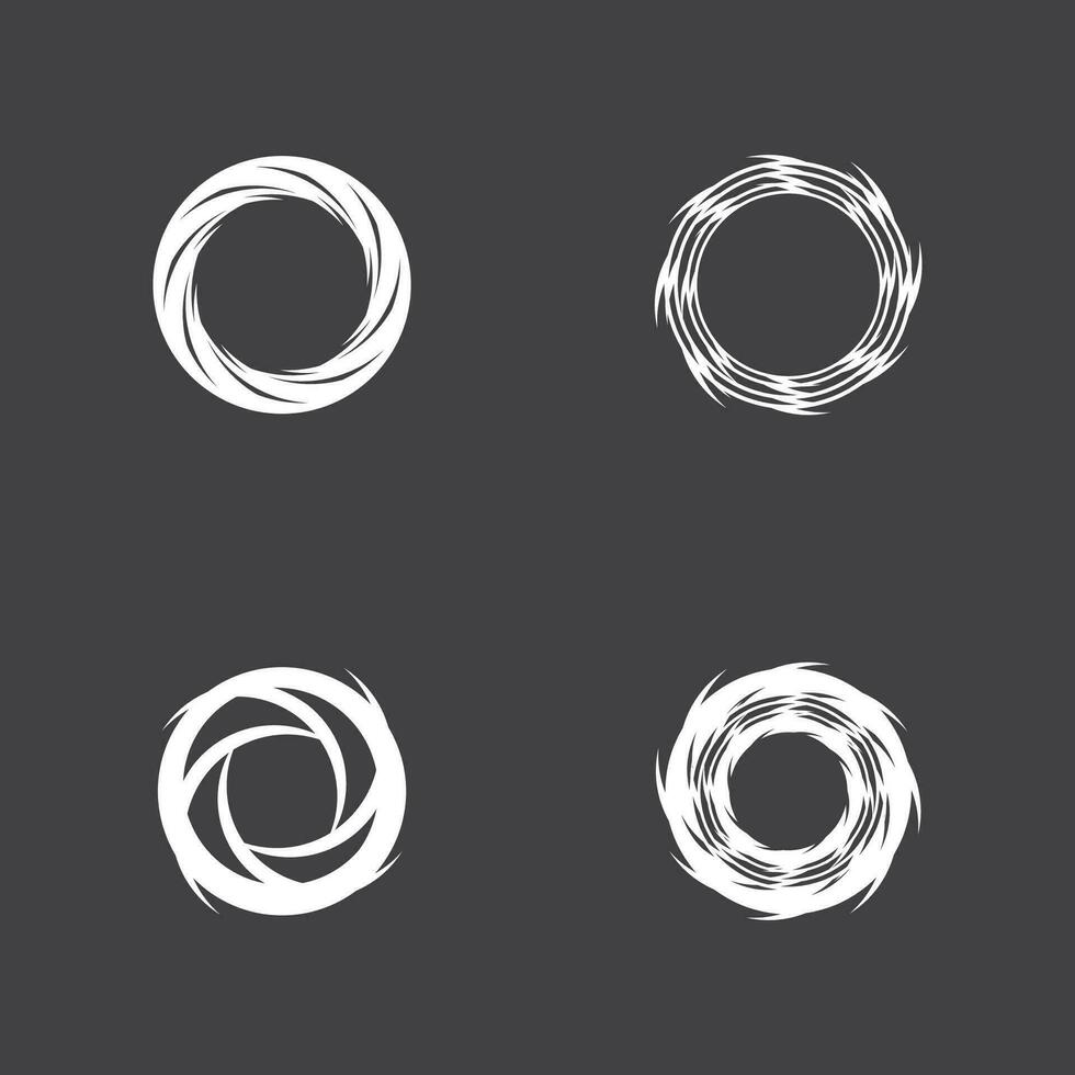 Circle Ring swirl Abstract Logo Vector