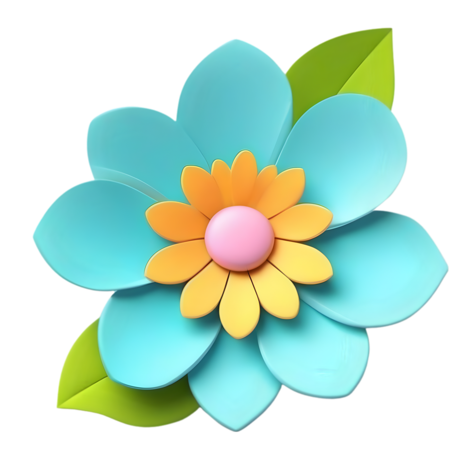 ein süß bunt Blume. KI-generiert. png