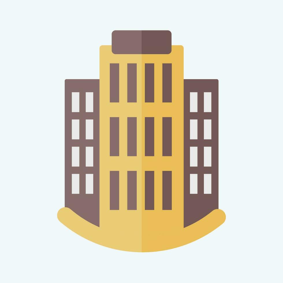 Icon Apartments. related to Icon Building symbol. flat style. simple design editable. simple illustration vector