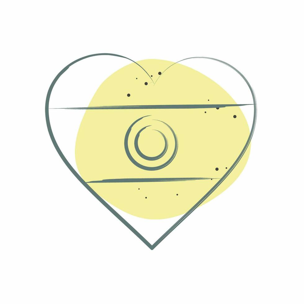 Icon India. related to India symbol. Color Spot Style. simple design editable. simple illustration vector
