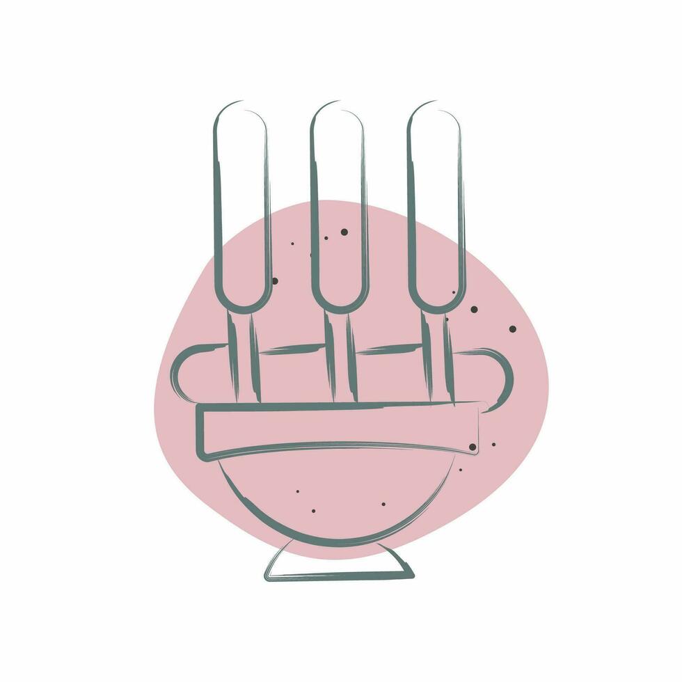 Icon Incense. related to India symbol. Color Spot Style. simple design editable. simple illustration vector