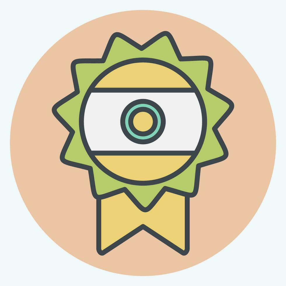 Icon India Award. related to India symbol. color mate style. simple design editable. simple illustration vector
