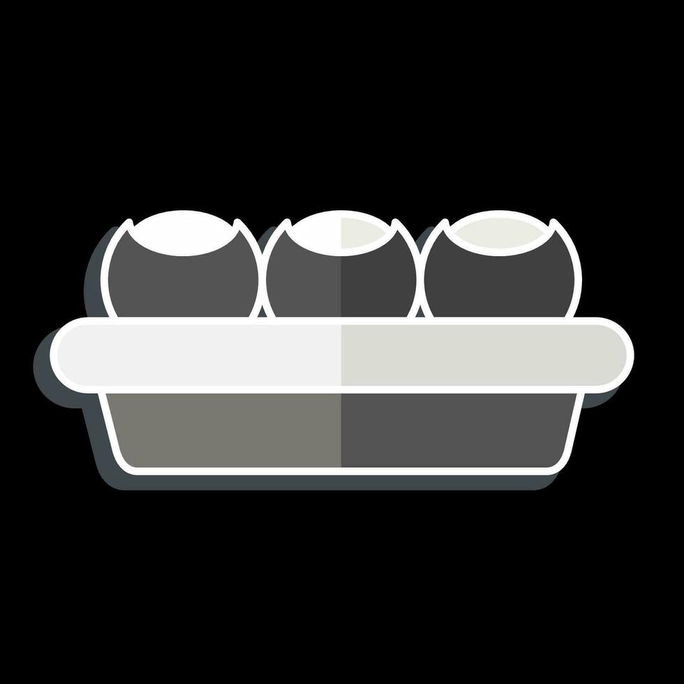 Icon Golgappa. related to India symbol. glossy style. simple design editable. simple illustration vector