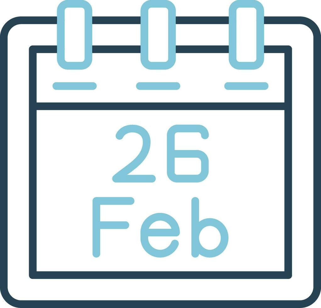 February 26 Vector Icon