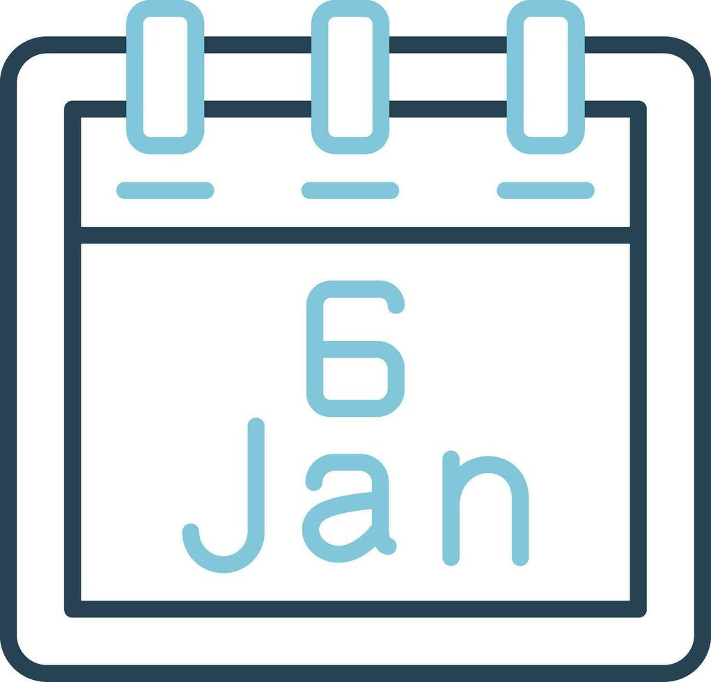 January 6 Vector Icon