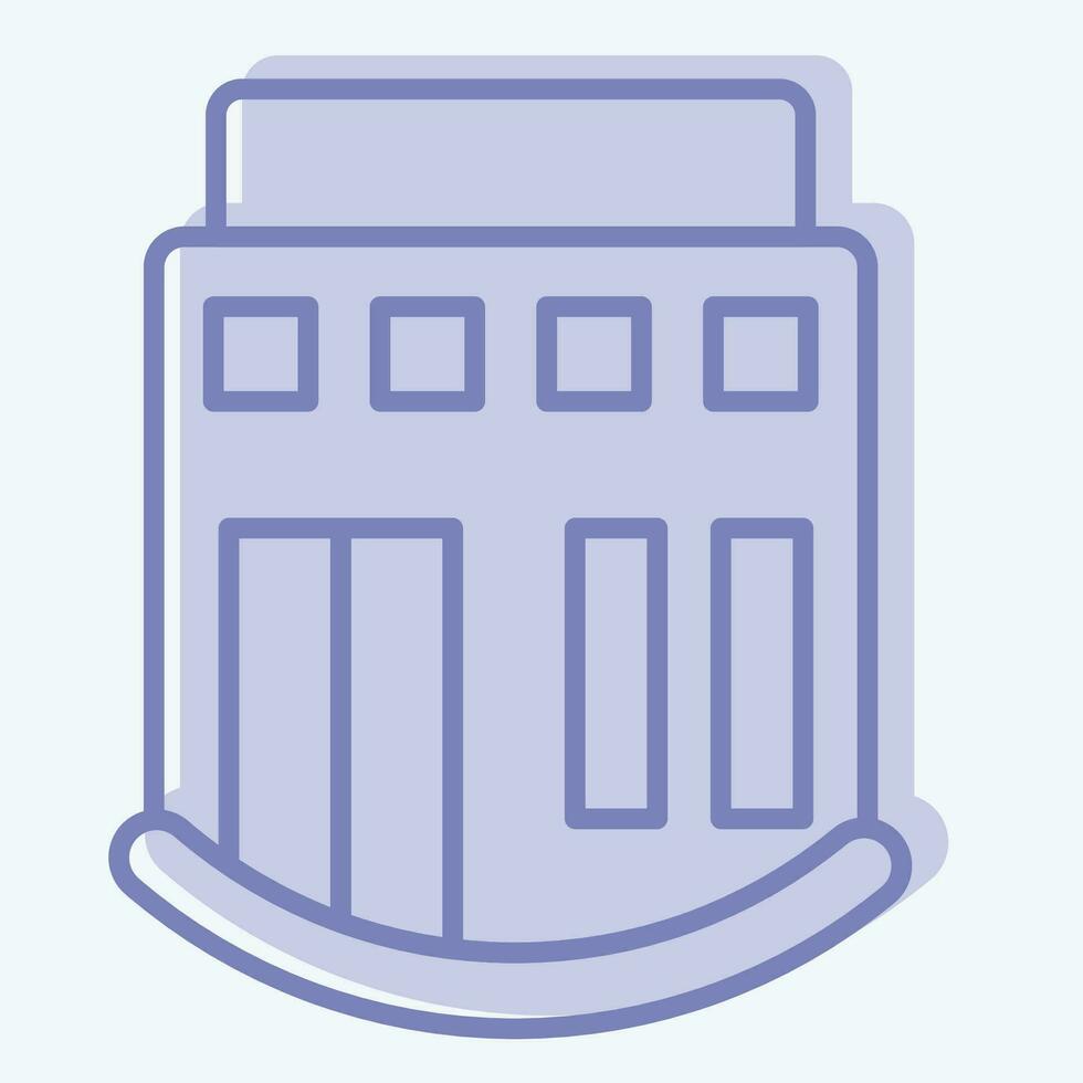 Icon Club. related to Icon Building symbol. two tone style. simple design editable. simple illustration vector