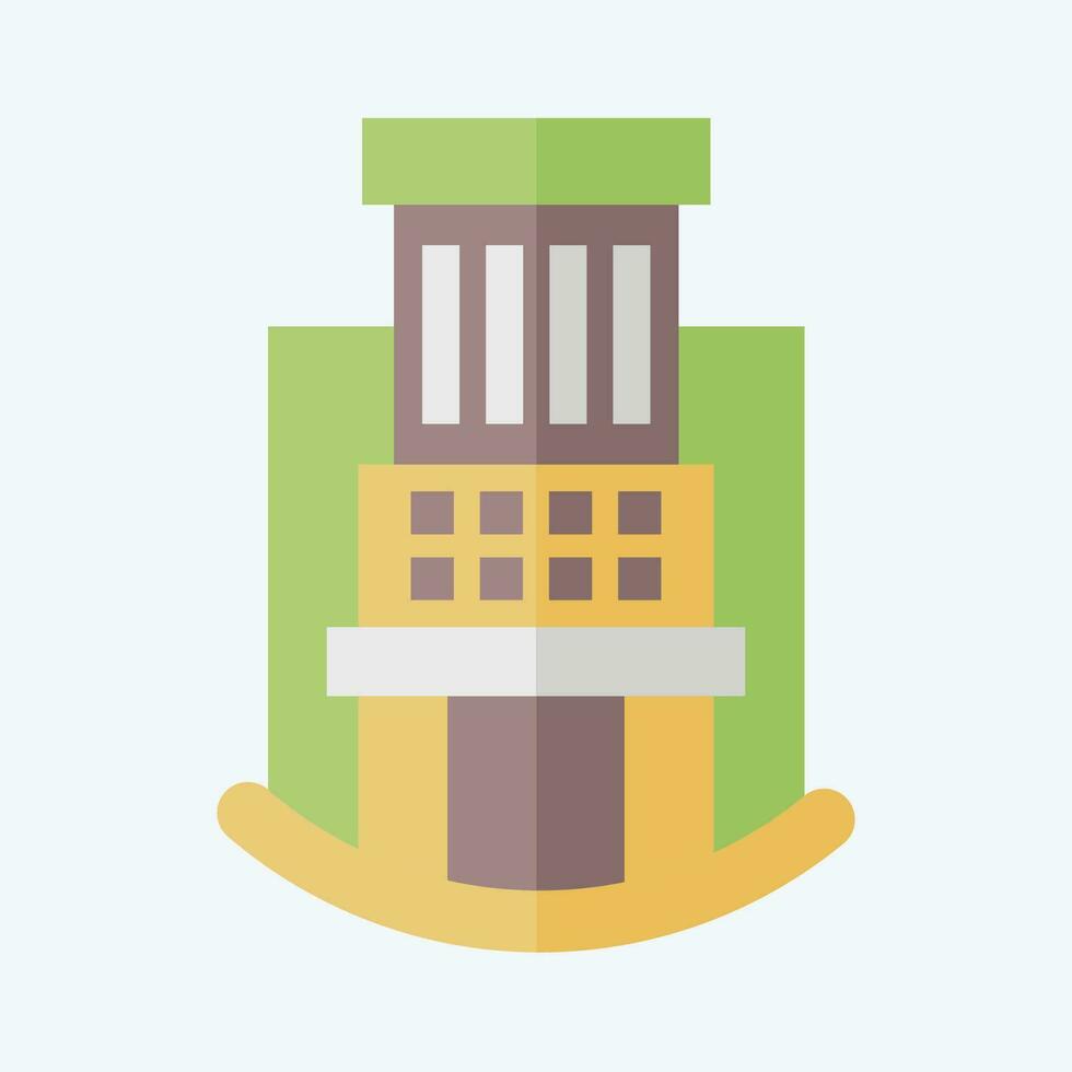 Icon Hospital. related to Icon Building symbol. flat style. simple design editable. simple illustration vector