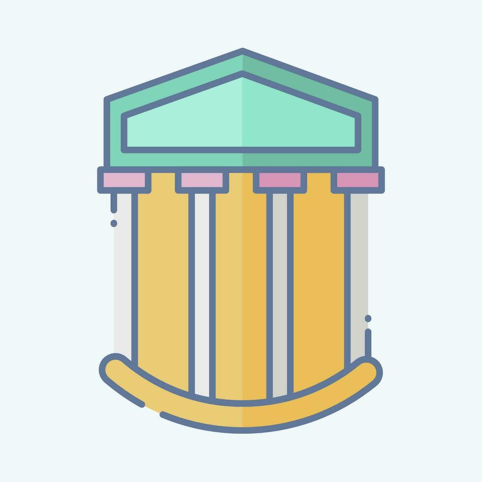 Icon Museum. related to Icon Building symbol. doodle style. simple design editable. simple illustration vector