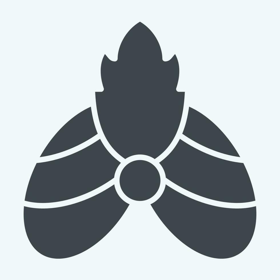 Icon Turban 2. related to India symbol. glyph style. simple design editable. simple illustration vector