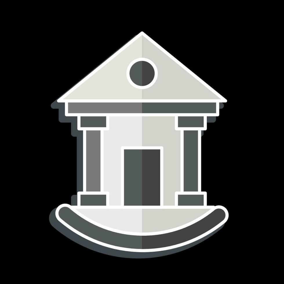 Icon Court House. related to Icon Building symbol. glossy style. simple design editable. simple illustration vector
