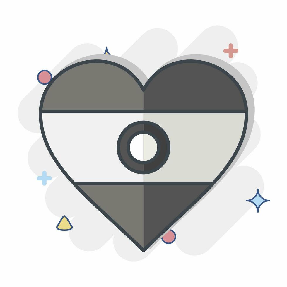 Icon India. related to India symbol. comic style. simple design editable. simple illustration vector