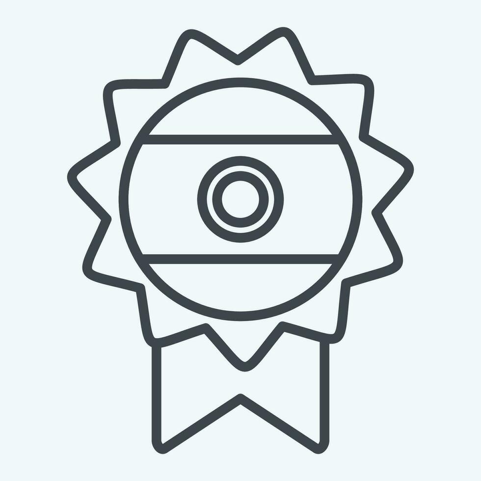 Icon India Award. related to India symbol. line style. simple design editable. simple illustration vector