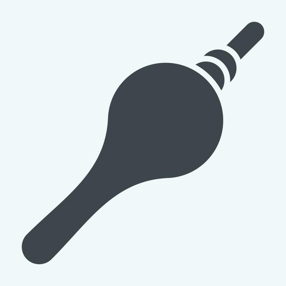 Icon Flute. related to India symbol. glyph style. simple design editable. simple illustration vector