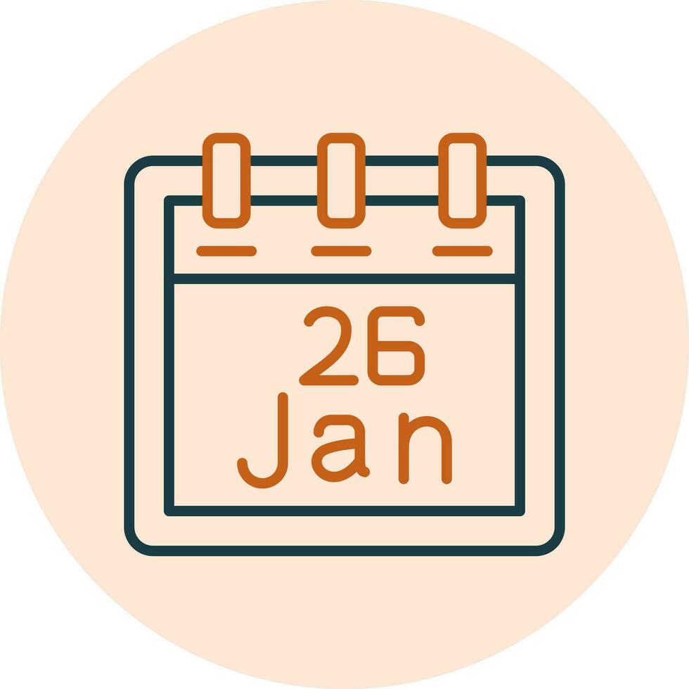 January 26 Vector Icon