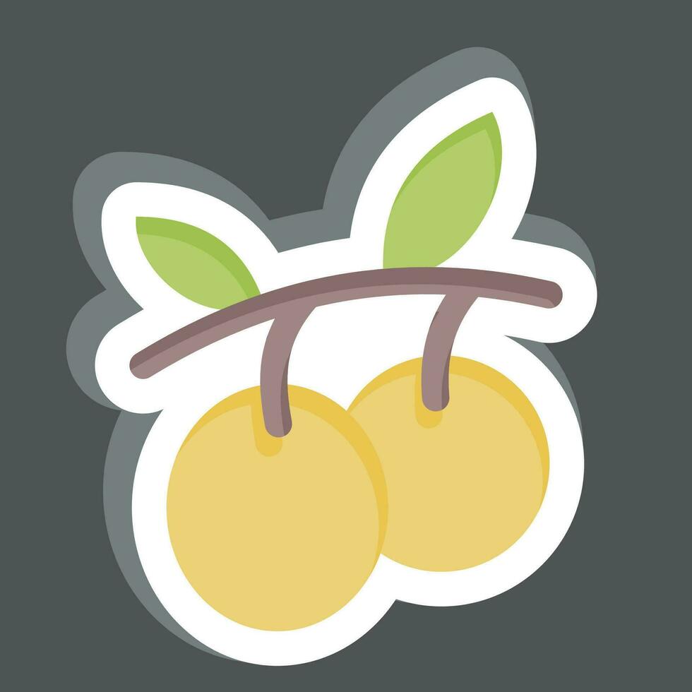 Sticker Olive Oil. related to Fruit and Vegetable symbol. simple design editable. simple illustration vector
