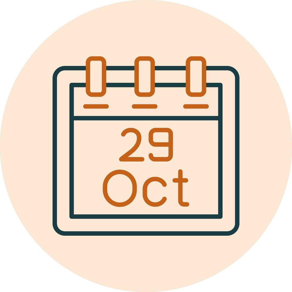 October 29 Vector Icon