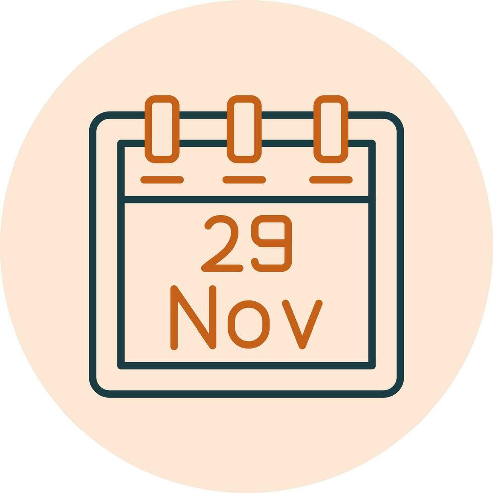 November 29 Vector Icon