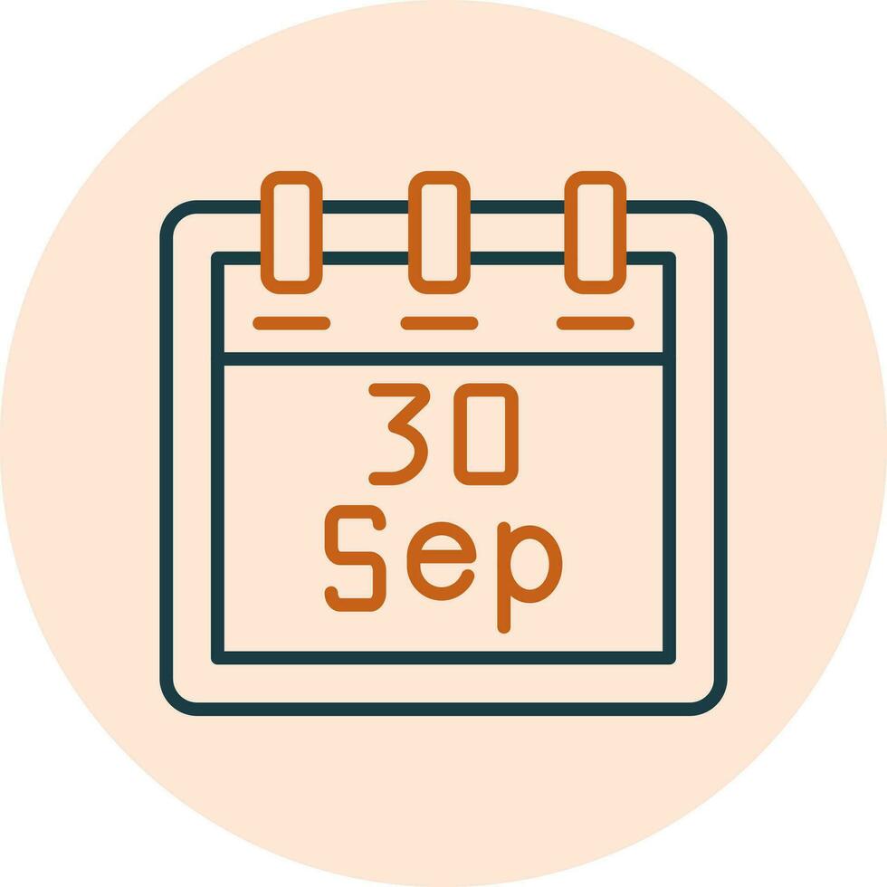 September 30 Vector Icon