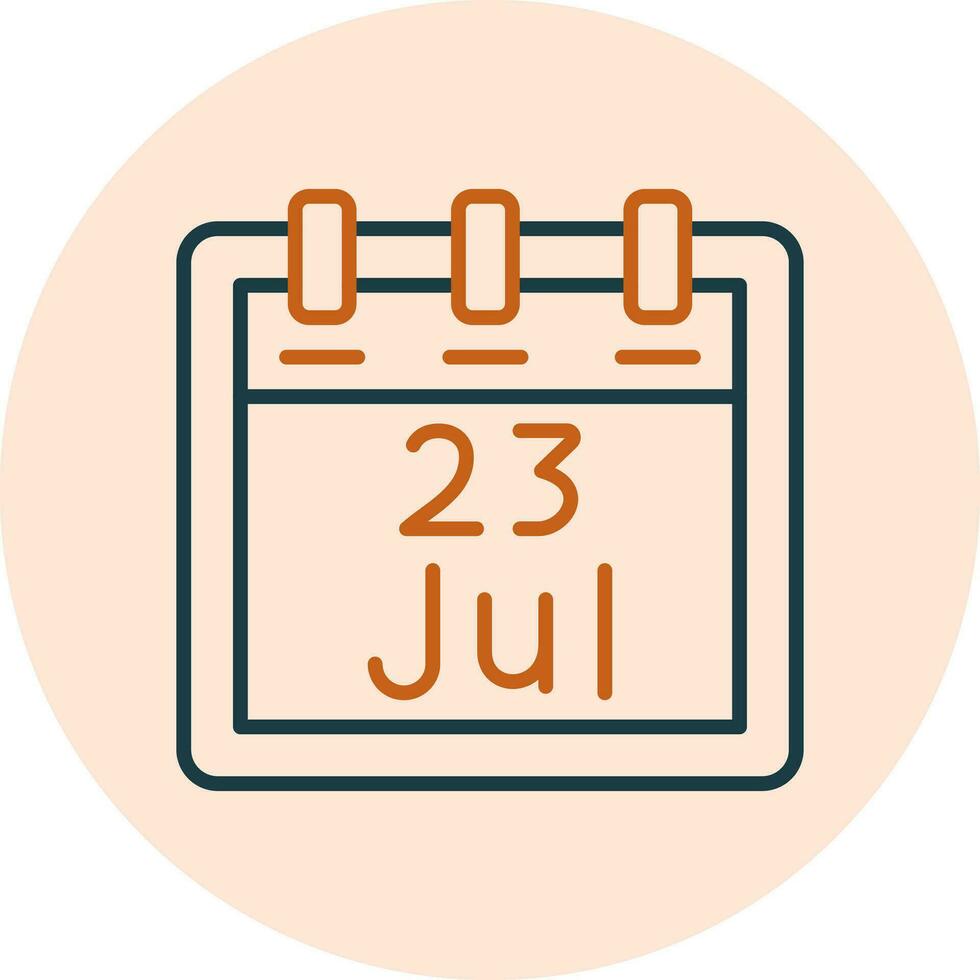 July 23 Vector Icon
