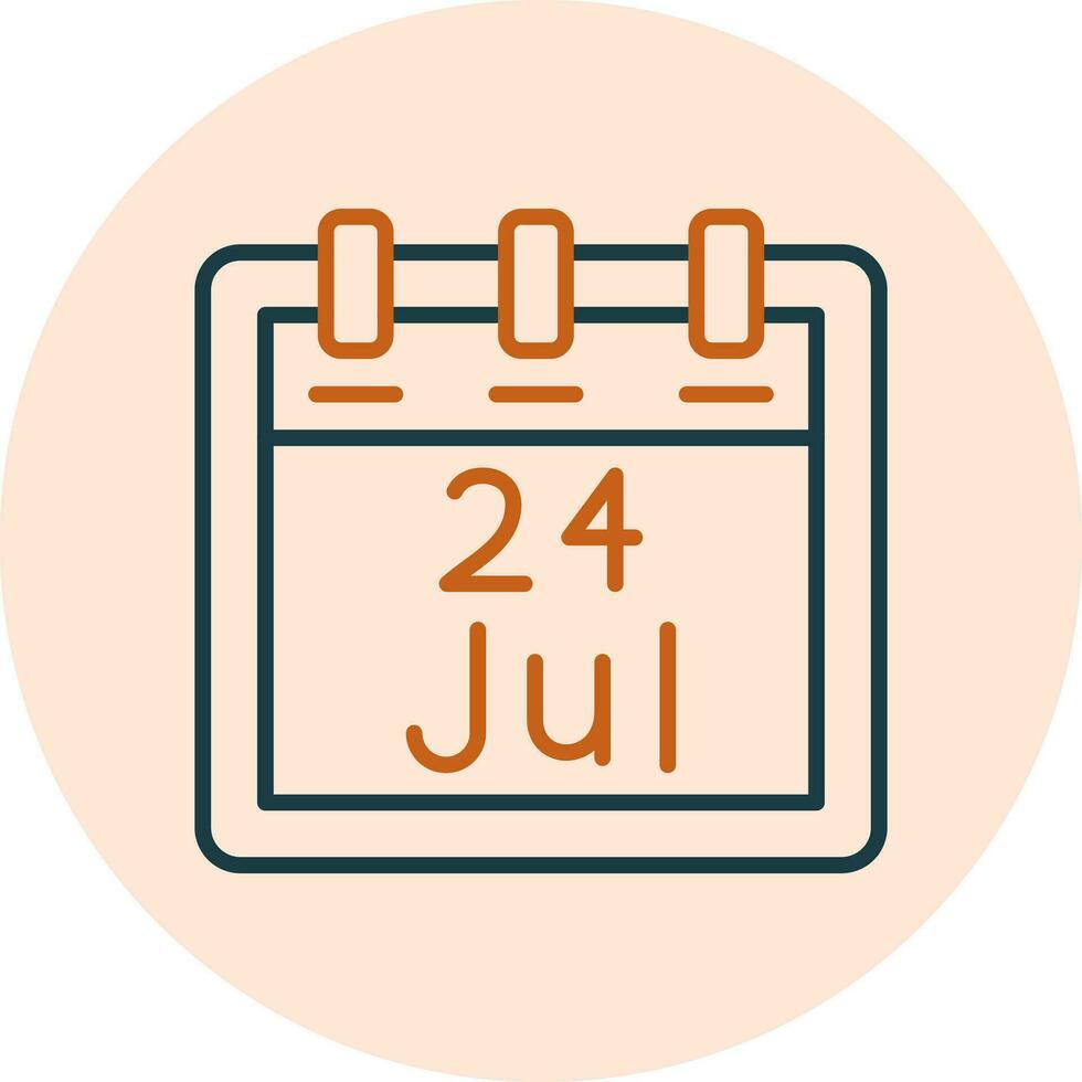 July 24 Vector Icon