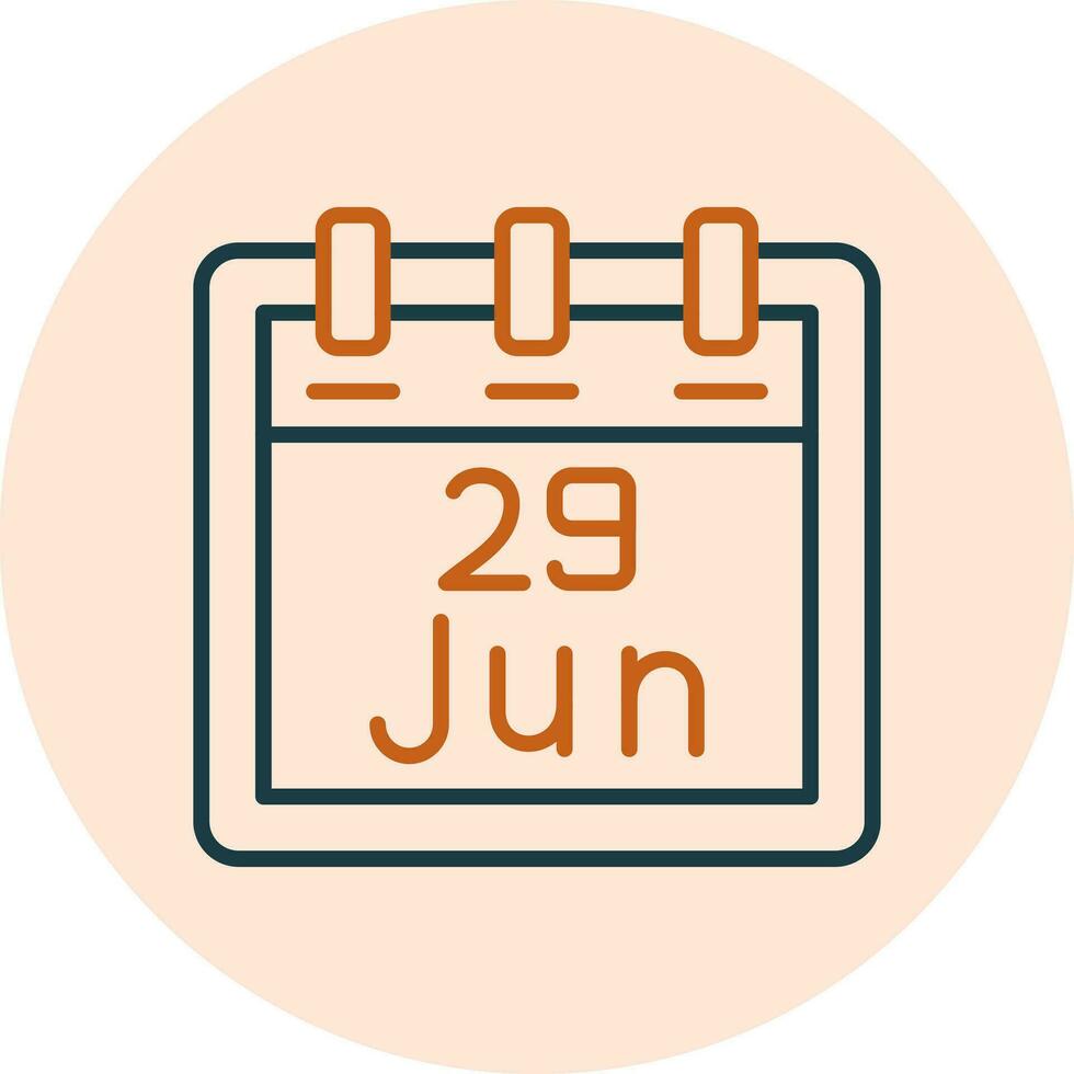 June 29 Vector Icon