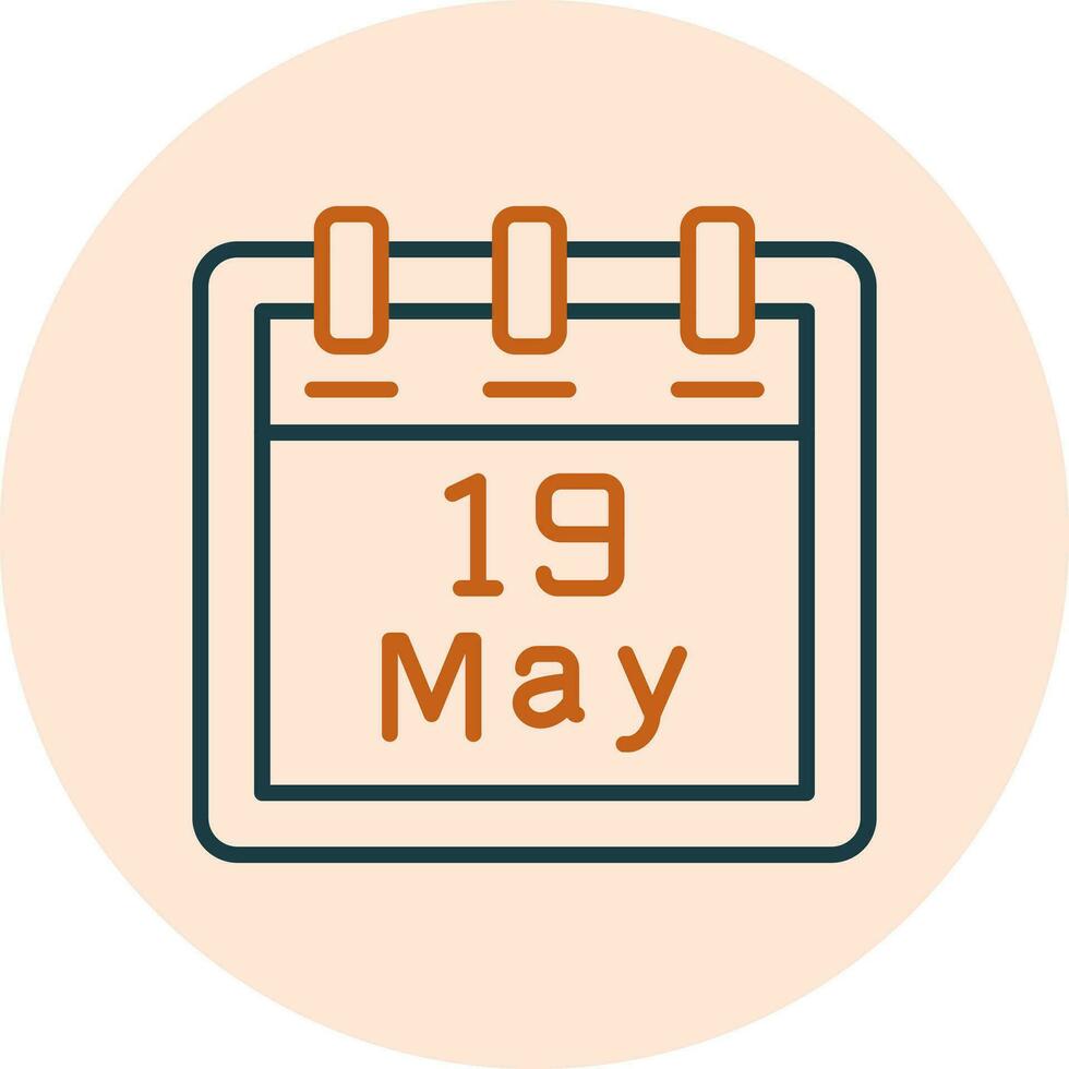 May 19 Vector Icon