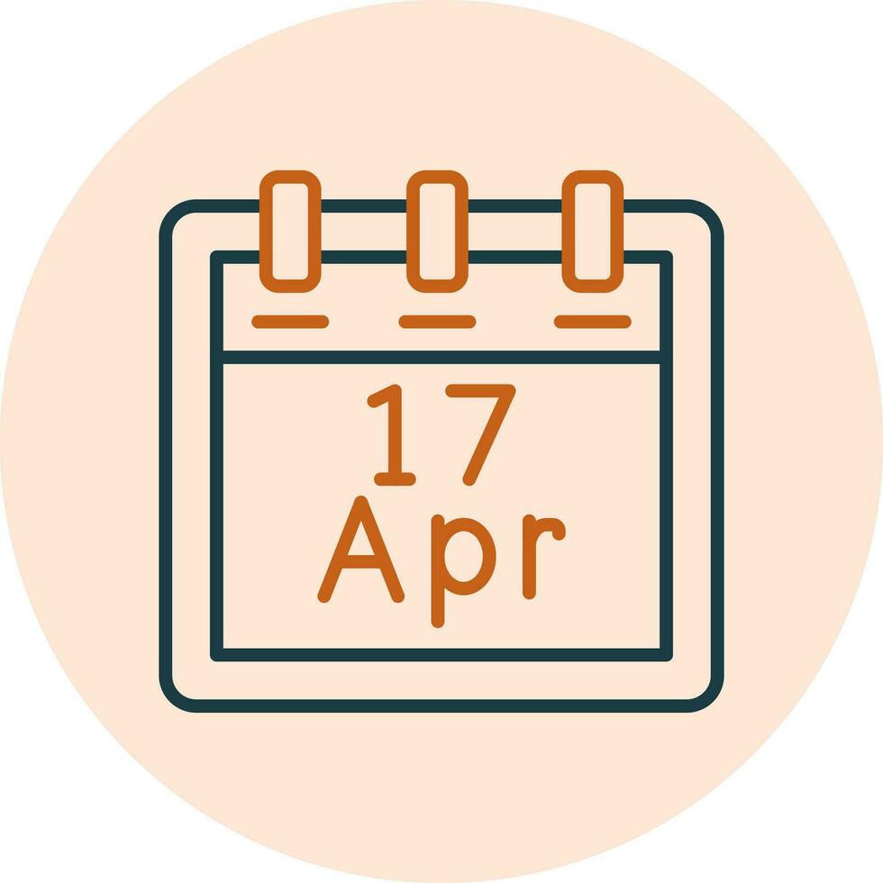 April 17 Vector Icon